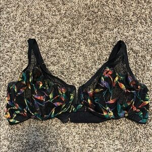 Savage Fenty 42DD Colorful Floral Lace Bra